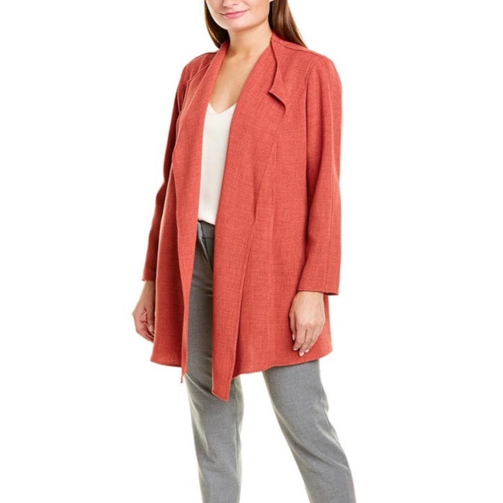 NEW Anne Klein Drape Front Jacket in Cinnamon $139